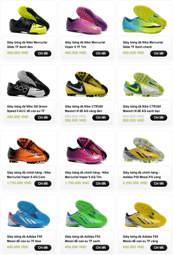 GIANG.Sports - Giày đá banh - giày cỏ nhân tạo giá tốt,nhiều KM & BH, rẻ nhất 5giay - 25