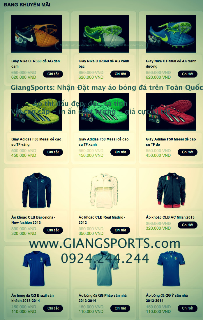 GIANG.Sports - Giày đá banh - giày cỏ nhân tạo giá tốt,nhiều KM & BH, rẻ nhất 5giay - 13