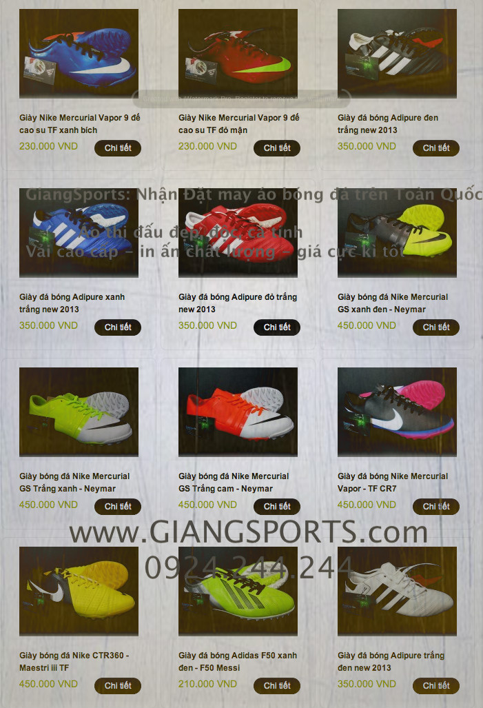GIANG.Sports - Giày đá banh - giày cỏ nhân tạo giá tốt,nhiều KM & BH, rẻ nhất 5giay - 15
