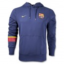 Áo khoác thể thao Barcelona hoody xanh navy 2013