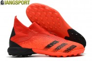 Giày sân cỏ nhân tạo Adidas Predator Freak Laceless không dây đỏ TF