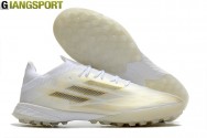Giày sân cỏ nhân tạo Adidas X Speedflow trắng vàng TF