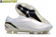 Giày sân cỏ tự nhiên Adidas XSpeedportal trắng không dây đế FG