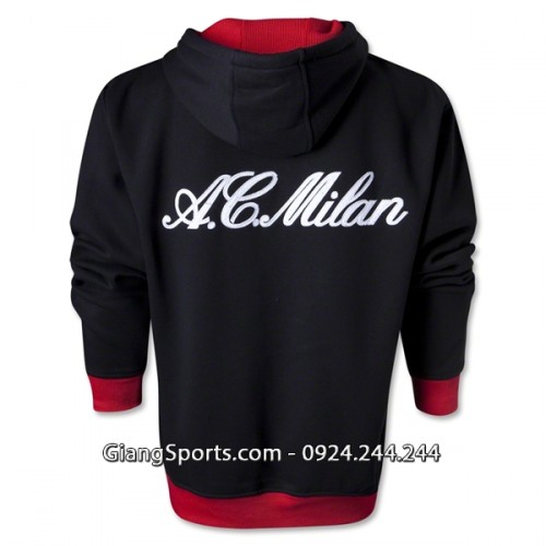 Áo khoác CLB AC Milan hoody đen 2013