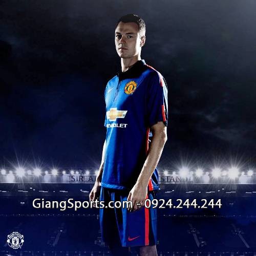 Đồng phục Manchester United xanh 2014 2015
