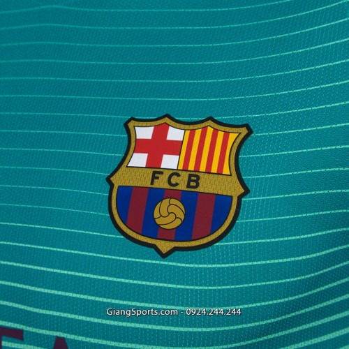 CLB Barcelona xanh ngọc 2016 2017 (Đặt may)