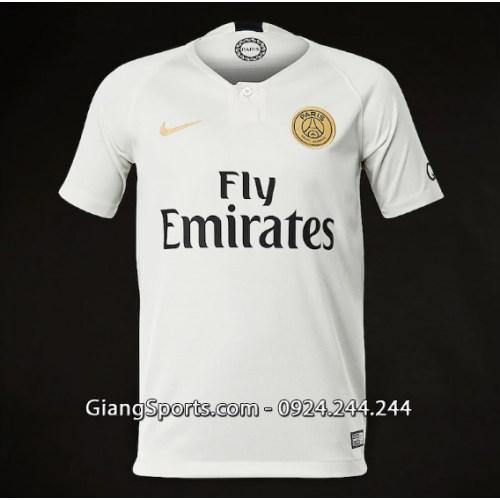 Quần áo thi đấu PSG trắng xám sân khách 2019 (Đặt may)