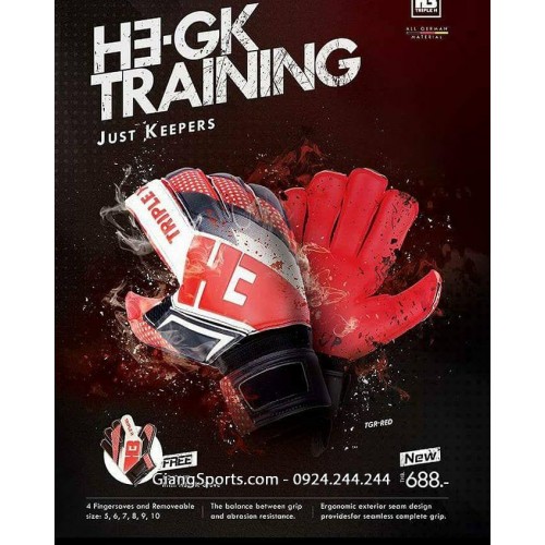 Găng thủ môn chính hãng H3 GK Training 03 - Made in Thailand