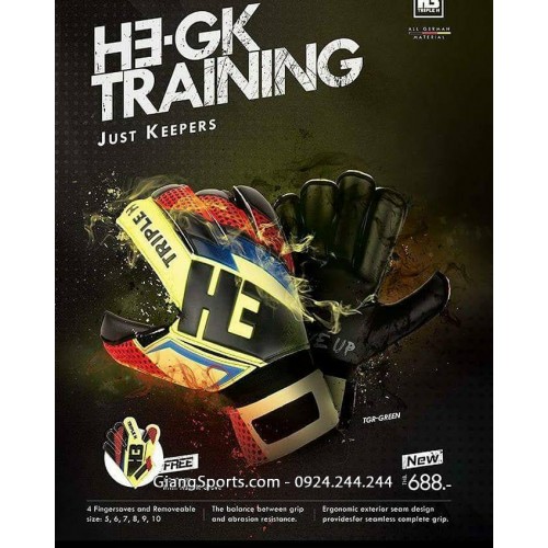 Găng thủ môn chính hãng H3 GK Training 02 - Made in Thailand