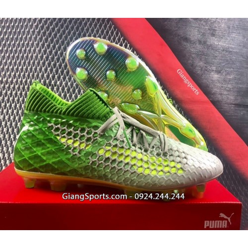 Giày đá bóng Puma Future Netfit 2.3 green FG (Chính hãng) - Size 42