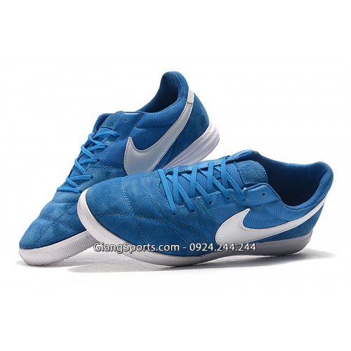 Giày đá banh Nike Premier II Sala xanh đế IC 