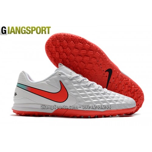 Giày sân cỏ nhân tạo Nike Tiempo Legend VIII Pro trắng TF