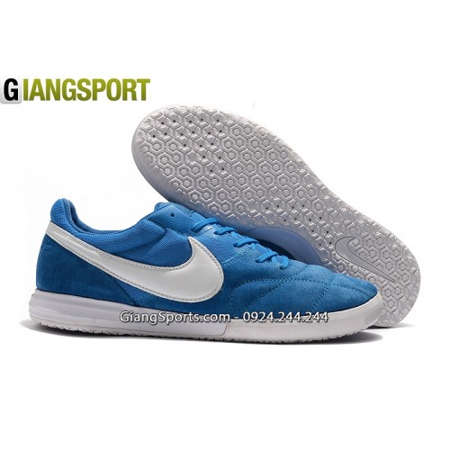 Giày đá banh Nike Premier II Sala xanh đế IC 
