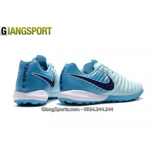 Giày đá banh Nike Tiempo Ligera VII xanh trời TF 