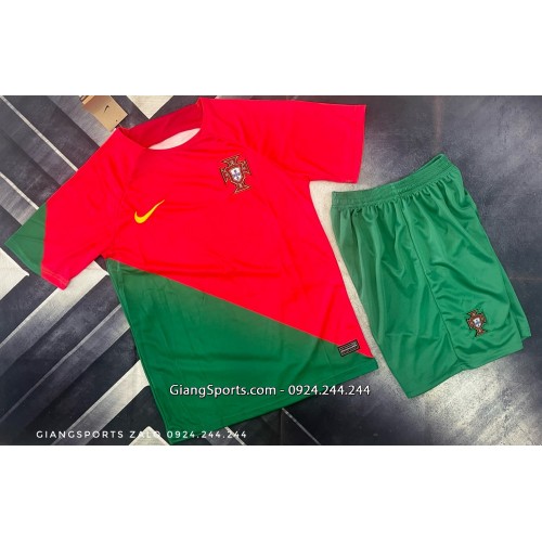 Áo bóng đá World Cup 2022 Quốc Gia Bồ Đào Nha (Made in Thailand) - Home Kits
