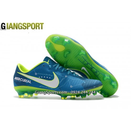 Giày sân cỏ tự nhiên Nike Mercurial Vic 6 xanh đế FG